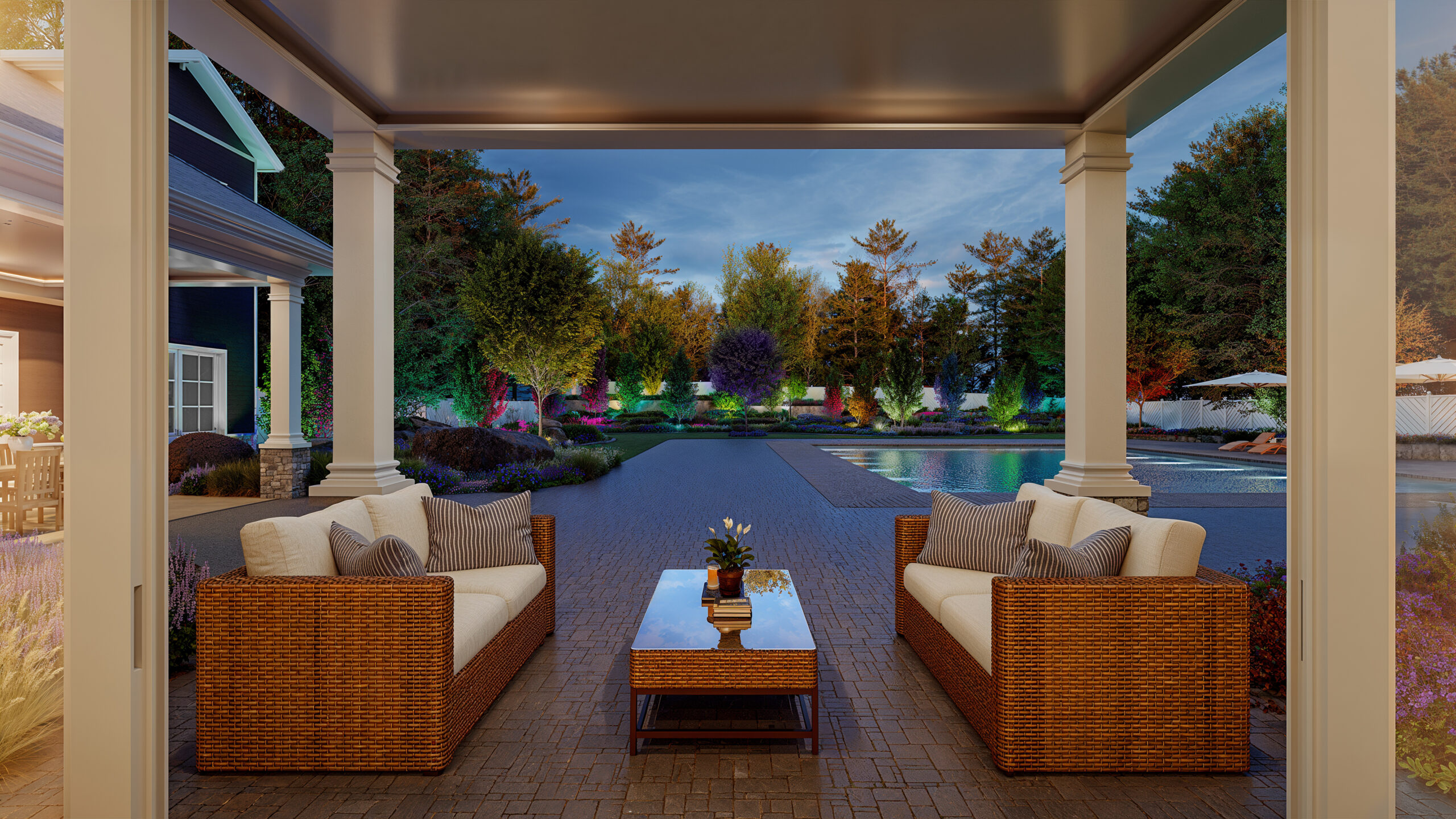 Coastal Source VIA outdoor lighting Lutron intelligent lighting Ketra pool