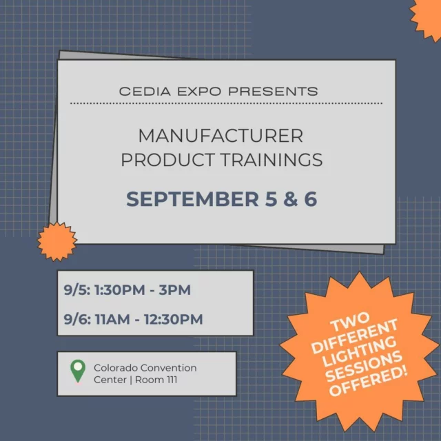 Coastal Source is thrilled to announce our Lighting Training sessions at this year's CEDIA Expo! Whether you're just starting out or looking to scale your business, we've got a session for you. 

💡 MPT Session 1
📅 Date & Time: 9/5, 1:30 PM – 3 PM
👨💻 Level: Beginner
⚙ Topic: "Thinking of getting into the Outdoor Lighting business? What you need to know to be successful."

💡 MPT Session 2
📅 Date & Time: 9/6, 11 AM – 12:30 PM
👨💻 Audience: Seasoned Lighting Dealers
⚙ Topic: "How to make Outdoor Lighting division scalable to a million plus business." 

Click the link in our bio to register!